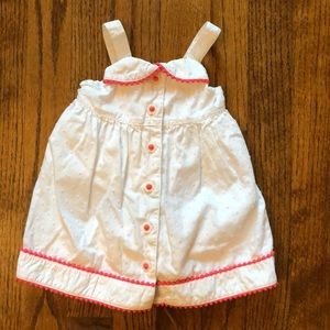 Gymboree white strap dress